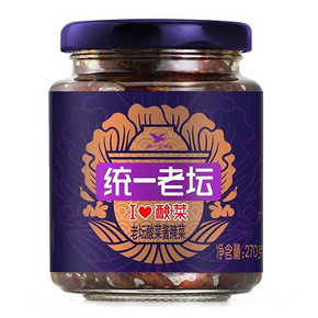 华东西南西北# 统一老坛 i love 酸菜 老坛酸菜酱270g 1元