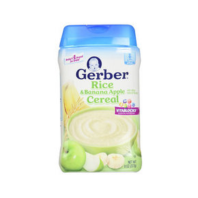 Gerber 嘉宝 青苹果香蕉混合水果大米粉 2段 227g 14.9元包邮