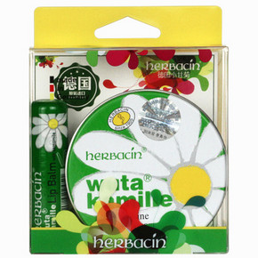 Herbacin 小甘菊 修护唇膏4.8g+经典护手霜75ml 35元(69，199-100)