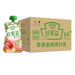 Heinz亨氏 纤果益 多种口味130gx24支 49元