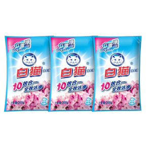 白猫 无磷洗衣液500g*3袋*11组(合计33袋) 104.6元(204.6-100)