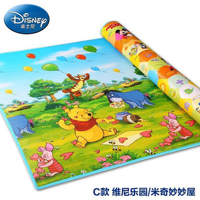迪士尼 宝宝环保加厚折叠爬行垫200x180cm 39元包邮