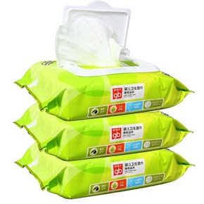 手机端：好孩子 婴儿橄榄滋养湿巾80片x3包 14.5元(21.8，买3免1)