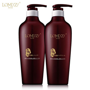 洛美姿 马油柔顺洗发乳500ml+润发乳500ml 58元包邮(128-80券)