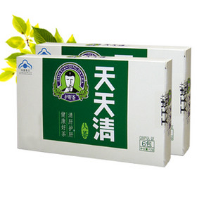 秒杀预告# 天天清护肝茶 6袋装x2盒 19点 1元包邮