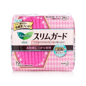 Laurier 乐而雅 slim guard 卫生巾 25cm 19片*3包 51元包邮(99-48券)