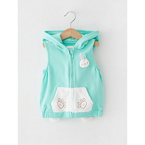 巴拉巴拉 女幼童可爱卡通连帽马甲 69元包邮