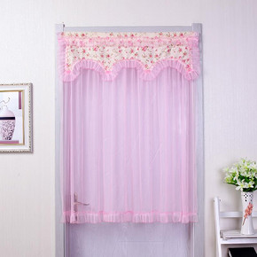 白菜价# 格诺瓦 布艺蕾丝装饰防蚊门帘 4.9元包邮(22.8-12.9-5券)