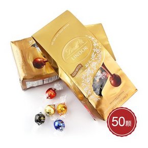 吃货拼单# Lindt 瑞士莲 软心松露巧克力 600克 约50颗 折79元(99x3-40-20券)