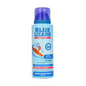 神价格# Blue Lizard/蓝蜥蜴 宝宝物理防晒喷雾80ml 4.9元包邮(90-75.1-10券)