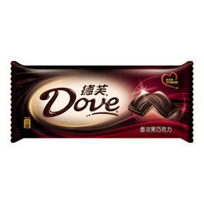 Dove 德芙 香浓黑巧克力150g 24元(买1赠1)