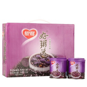 银鹭 八宝粥 好粥道 紫薯紫米 200g*12罐 29.9元(3件8折)