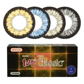 白菜价# 百事康 Tutti Classic 美瞳半年抛1片 6.9元包邮(9.9-3券)