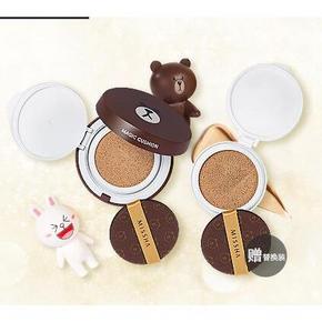 萌熊来袭# 谜尚x line friends 布朗熊气垫BB 15gx2只 95元包邮