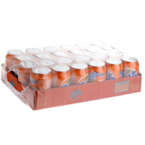 芬达 碳酸饮料330ml*24听 整箱 折39元(48.9，2件8折)