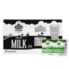 限地区# Arla 爱氏晨曦 全脂纯牛奶200mlx24盒 49.9元