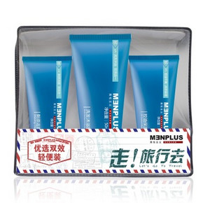 微信端# 男性主义 洁面乳30g+保湿乳30ml+洗发沐浴露50g 9.9元