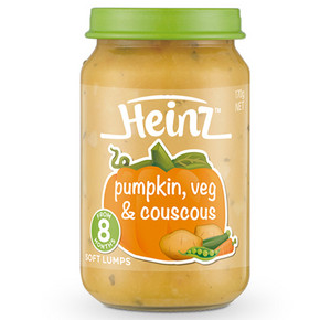 澳洲进口 Heinz 亨氏 南瓜蔬菜粗麦泥 170g 9.9元