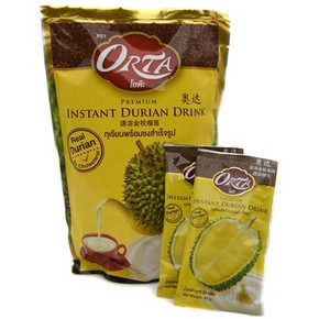 泰国进口 奥达orta 即沖榴莲饮品300g 折20元(31.9，99-40)