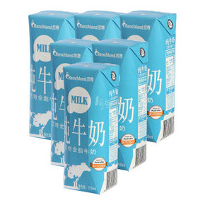 华东# 兰奇 超高温灭菌全脂牛奶250mLx6盒 9.9元
