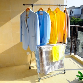 宝优妮 DQ-0028D 阳台单杆晾衣架 折84.5元(169，199-100)