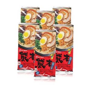 MARUTAI 丸太 九州熊本 黑麻油豚骨浓汤拉面 186gx6袋 78元包邮