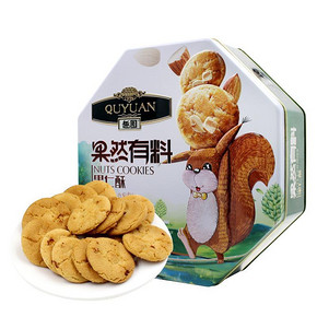华南# 趣悦 八角罐果仁酥450g 折10元(19.9，2件5折)