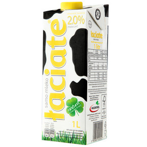 Laciate 高温灭菌半脱脂牛奶 1Lx12盒 69元(119-50)