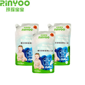 玲瑶宝宝 婴儿草本多效洗衣液 500ml*3袋 9.9元