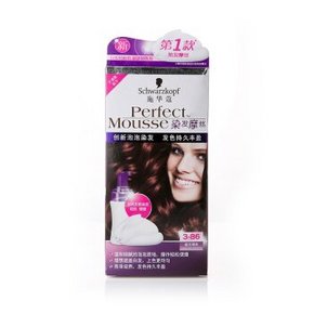 施华蔻(Schwarzkopf) 摩丝染发乳3-86檀木褐棕 35ml+35ml+20ml 20元(39，199-100)