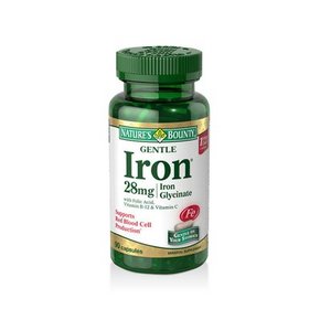 Nature's Bounty 自然之宝 铁加叶酸综合胶囊 28mg*90粒 折54.5元(2件109元包邮)