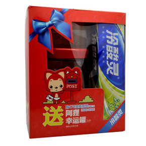 冷酸灵 双重抗击敏感阿狸套装（牙膏170g+170g+阿狸幸运罐）9.9元