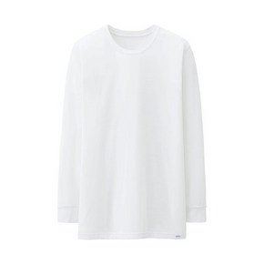大码福音# UNIQLO 优衣库 HEATTECH 男装九分袖圆领T恤 XL 29元(初上市99)