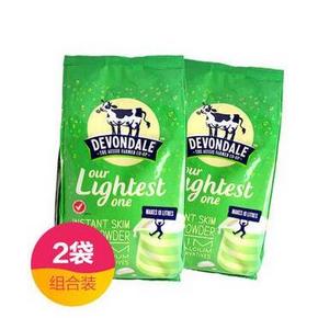 德运Devondale高钙脱脂 成人奶粉1kg*2 券后89元包邮