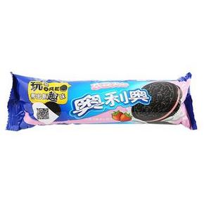 奥利奥  夹心草莓单卷装130g 2.7元
