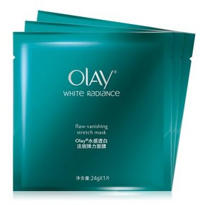 Olay 玉兰油 水感透白淡斑弹力面膜3片 9.9元