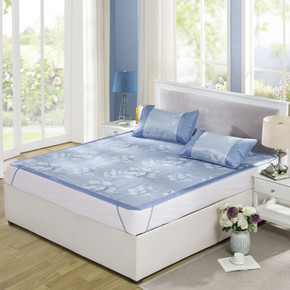 LOVO 罗莱公司 一蓝幽梦提花冰丝席150x198cm x2件 118元(258-40-100)