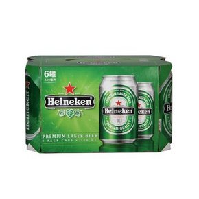 华东# 喜力啤酒听装330ml*6 19.9元