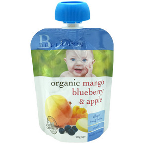 BELLAMY'S 贝拉米 多口味 有机果泥 90gx21袋 105.8元包邮（205.8-100）