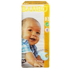 BAMBO 班博 绿色生态 婴儿纸尿裤3号 56片 69元包邮