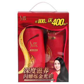 舒蕾 烁金焗油洗发露800ml+烁金焗油洗发露补充装400ml 31.8元