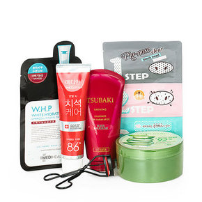超值美妆套装 发膜+芦荟胶+爱茉莉牙膏+面膜等 29.9元