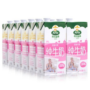 德国进口牛奶 Arla 爱氏晨曦  脱脂牛奶 1L*12 整箱装 70元