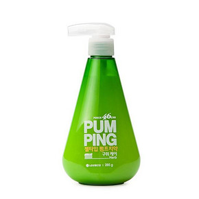 韩国LG 倍瑞傲 PUMPING 液体牙膏 萌绿清新 285g 折24.5元(49,买1送1)