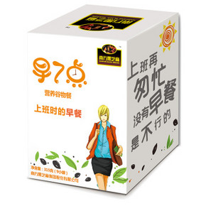 南方 黑芝麻 早7点营养谷物餐 原味 315gx2盒 17.8元(35.6元，2件5折)