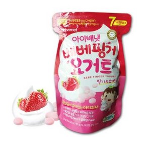 爱唯一（ivenet）酸奶溶豆 草莓味 20g 9.9元