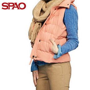 限尺码# SPAO 韩国衣恋 女式羽绒马甲 89元包邮