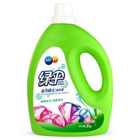 手慢无# 绿伞 去污超人洗衣液3000g*2瓶 15.9元(2件5折)