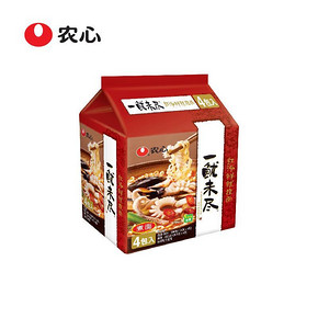 农心 一鱿未尽红汤鲜鱿拉面 134g*4包 9.9元包邮
