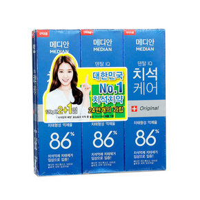 Amore 爱茉莉 Median 麦迪安86牙膏 蓝色 120g*3支*2组 49.8元(59.8-10券)